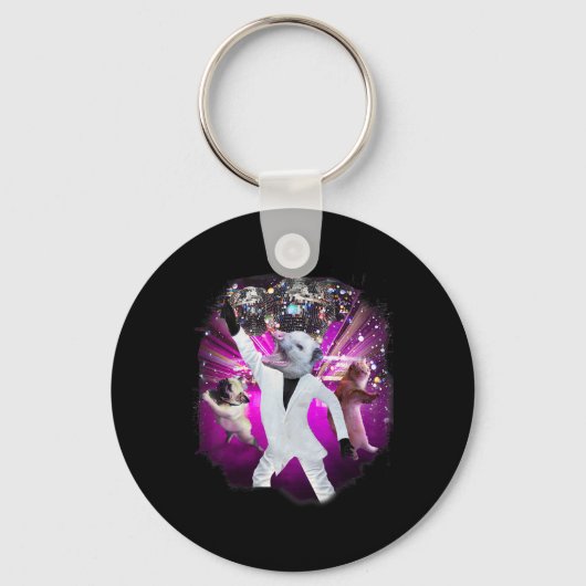 Possum discobal dansen sleutelhanger (Voorkant)