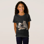 Possum en Raccoon-pizza T-shirt (Voorkant volledig)