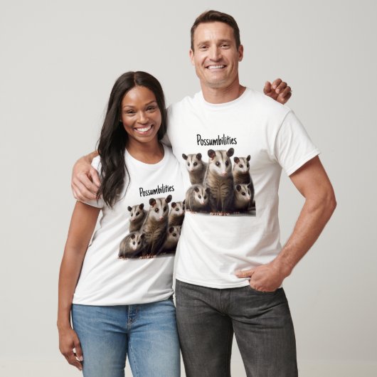 Possum familie T-shirt (Unisex)
