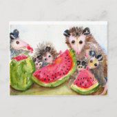 Possum Family Picnic Briefkaart (Voorkant)