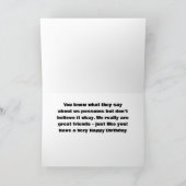 POSSUM HUMOR VOOR "JE" VERJAARDAG KAART (Binnen)