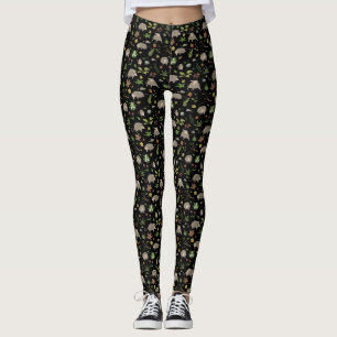 Possum in a Berry Field in Black Leggings