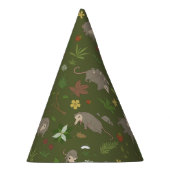 Possum in a Berry Field in Green Feesthoedjes (Rechts)