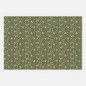 Possum in a Berry Field in Green Inpakpapier Vel (Voorkant)