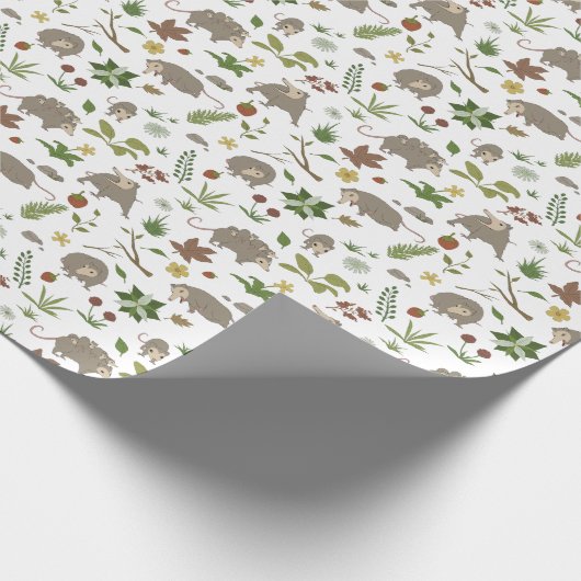 Possum in a Berry Field in White Cadeaupapier (Hoek)