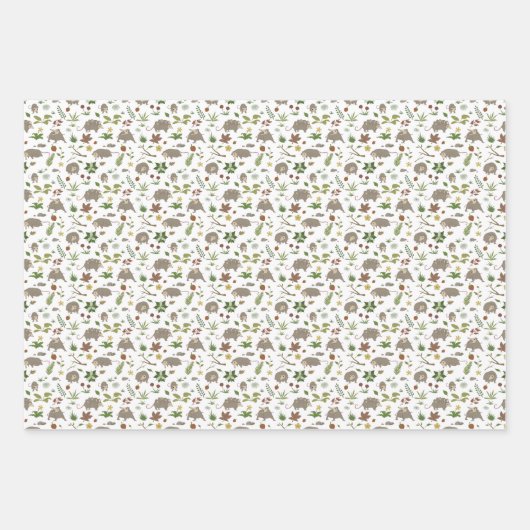 Possum in a Berry Field in White Inpakpapier Vel (Voorkant)