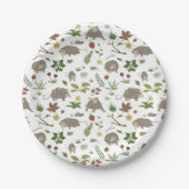 Possum in a Berry Field in White Papieren Bordje (Voorkant)