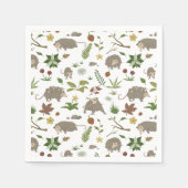 Possum in a Berry Field in White Servet (Voorkant)