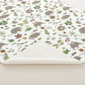 Possum in a Berry Field in White Sherpa Deken (3/4)