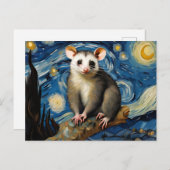 Possum in de Sterrennacht Briefkaart (Voorkant / Achterkant)