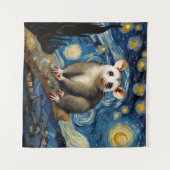 Possum in de Sterrennacht Wandkleed (Voorkant (horizontaal))