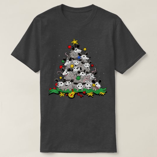 Possum Kerstboom Ornament Decor Opossum Lover T-shirt (Design voorkant)