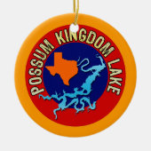 Possum Kingdom Lake, Texas Keramisch Ornament (Voorkant)