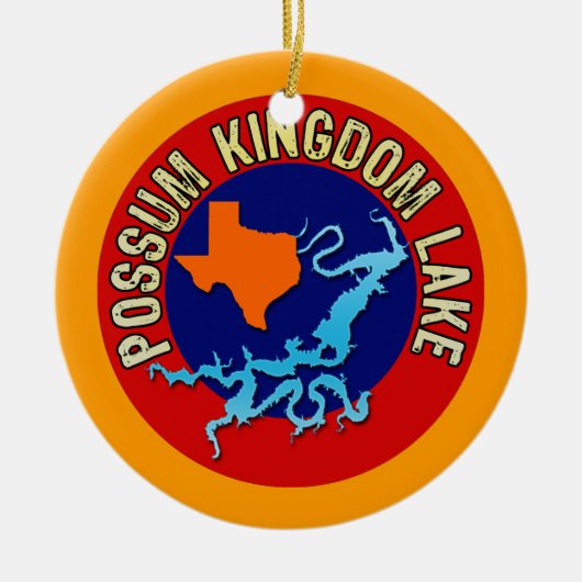 Possum Kingdom Lake, Texas Keramisch Ornament (Voorkant)