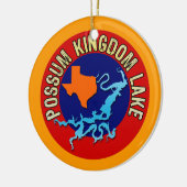 Possum Kingdom Lake, Texas Keramisch Ornament (Links)