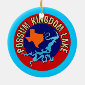 Possum Kingdom Lake, Texas Keramisch Ornament (Achterkant)