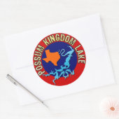 Possum Kingdom Lake, Texas Ronde Sticker (Envelop)