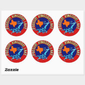 Possum Kingdom Lake, Texas Ronde Sticker (Vel)