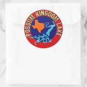 Possum Kingdom Lake, Texas Ronde Sticker (Tas)