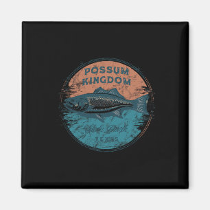 Possum Kingdom State Park Texas Retro Vintage Vis Magneet