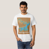 Possum Kingdom Texas-kaart T-shirt (Voorkant volledig)
