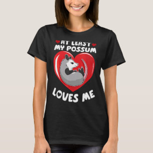 Possum Love Red Valentijn Heart Opossum Possum T-shirt