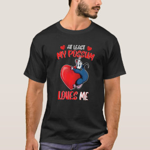Possum Love Red Valentijn Heart Opossum Possum T-shirt