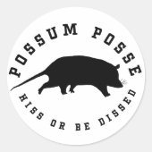Possum MC Ronde Sticker (Voorkant)