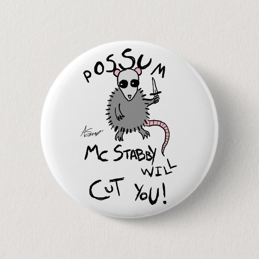 Possum McStabby Button (Voorkant)