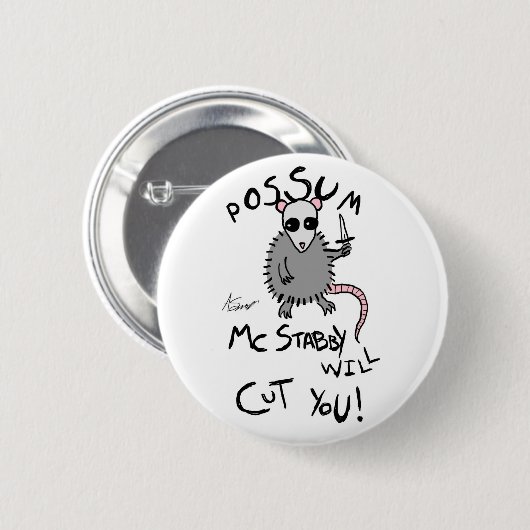 Possum McStabby Button (Voorkant /achterkant)