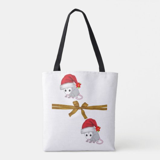 Possum Merry Kerstmis Canvas tassen (Achterkant)