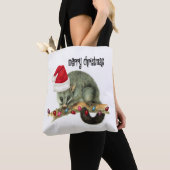 Possum Merry Kerstmis Canvas tassen (Dichtbij)