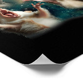 Possum Moon 3 Opossum Grappige Rare Vervloekte Mem Poster (Hoek)