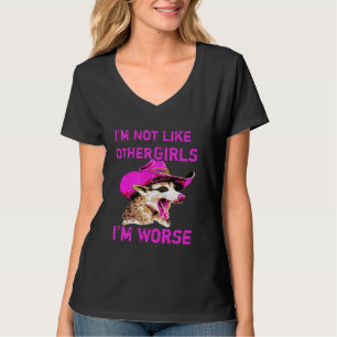 Possum niet zoals andere meisjes erger grappig opo t-shirt