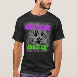 Possum opossum grappig afval meme straat kat t-shirt