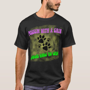 Possum opossum grappig afval meme straat kat t-shirt