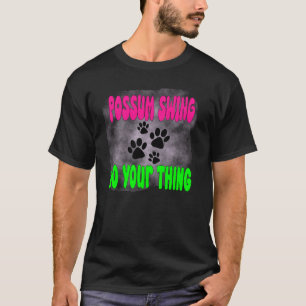 Possum opossum grappig afval meme straat kat t-shirt