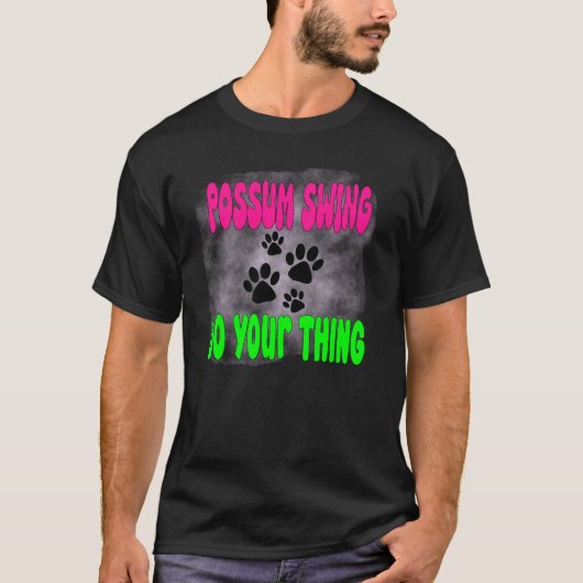 Possum opossum grappig afval meme straat kat t-shirt (Voorkant)