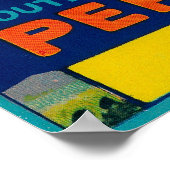 Possum Persimmon LabelSouthern California Poster (Hoek)