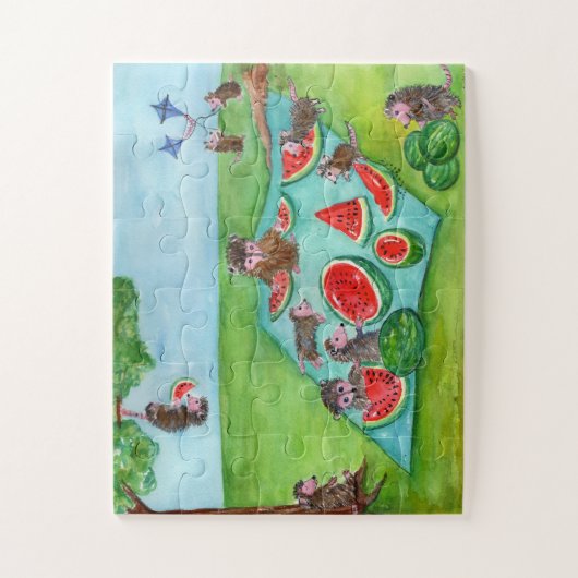 Possum Picnic Puzzle Legpuzzel (Verticaal)