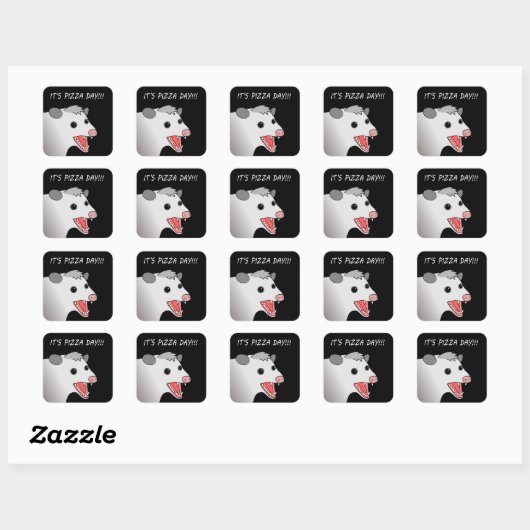 Possum Pizza Day Stickers (Vel)