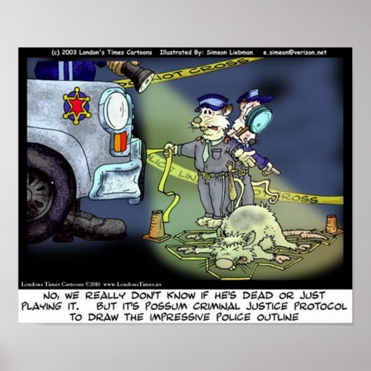 Possum Protocol Grappige Verzamelaar Kunst Posters (Voorkant)