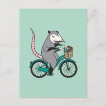 Possum Riding a Bicycle