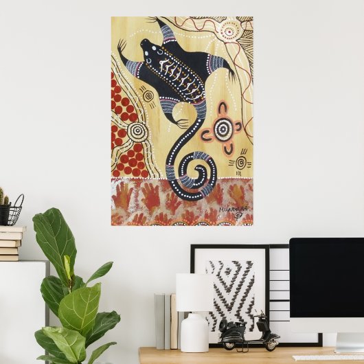 POSSUM SUNRISE POSTER (Thuiskantoor)