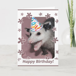 Possum verjaardagskaart kaart