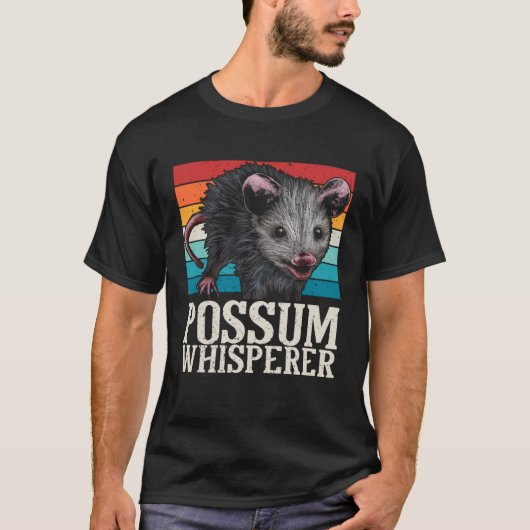 Possum Whisperer Street Cat Opossum Animal Phalang T-shirt (Voorkant)