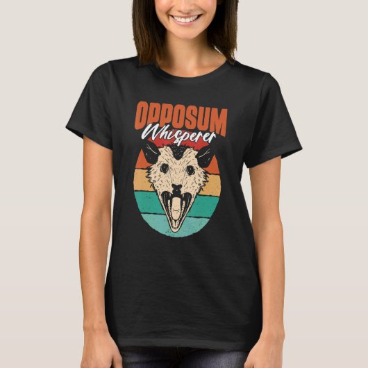 Possum Whisperer Street Cat Opossum Animal Phalang T-shirt (Voorkant)
