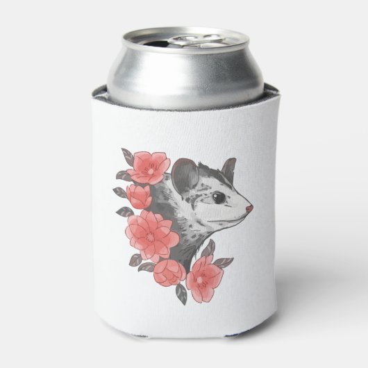 Possum with Flowers Blikjeskoeler (Blikje Voorkant)