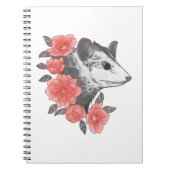 Possum with Flowers Notitieboek (Voorkant)