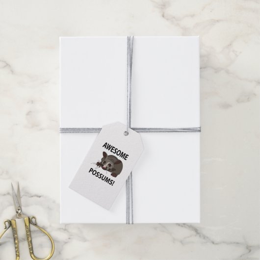 Possums Geweldige Funny Possums Cadeaulabel (Met Touw)